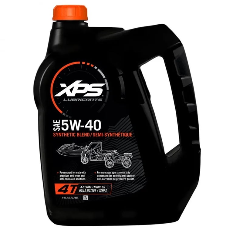 Sea-Doo OEM, 1 Gallon 4-Stroke 5W-40 Synthetic Blend Engine Oil