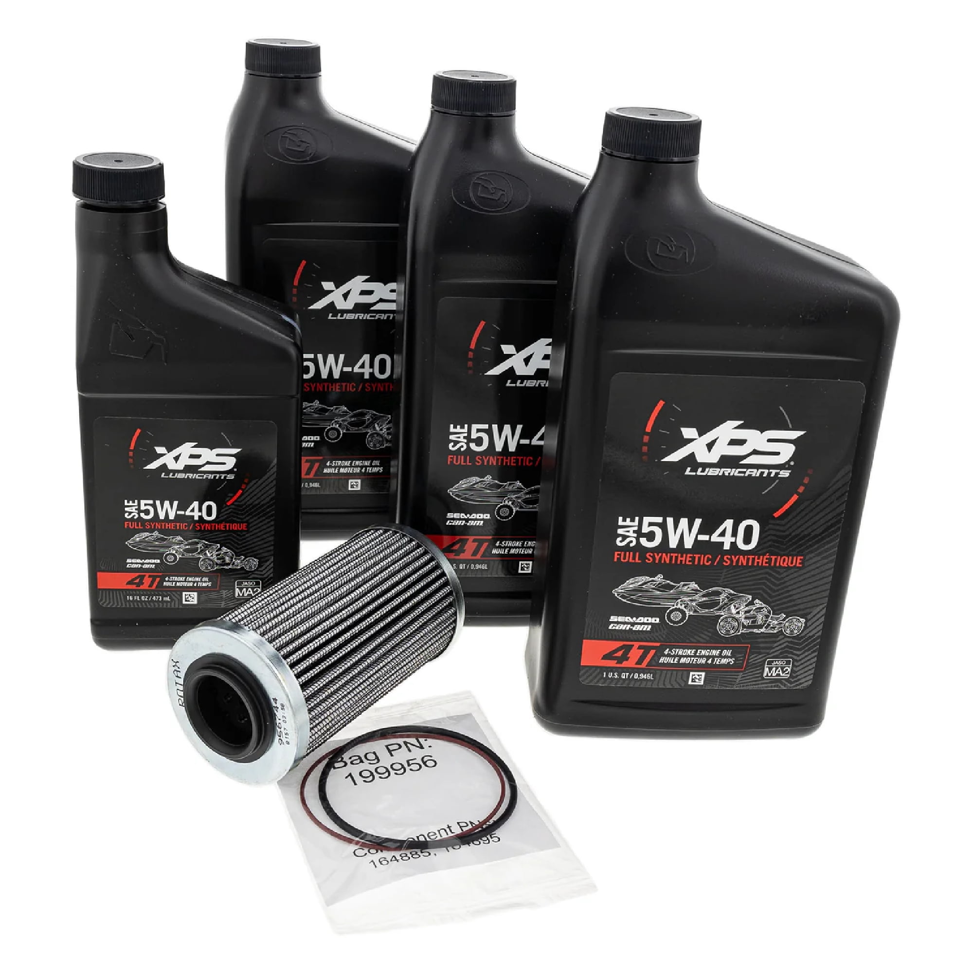 BRP Can-Am Sea-Doo OEM 4T 5W-40 Full Synthetic Oil Change Kit