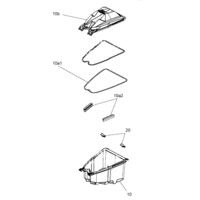 SeaDoo New OEM Storage Compartment/Bin, 264000118