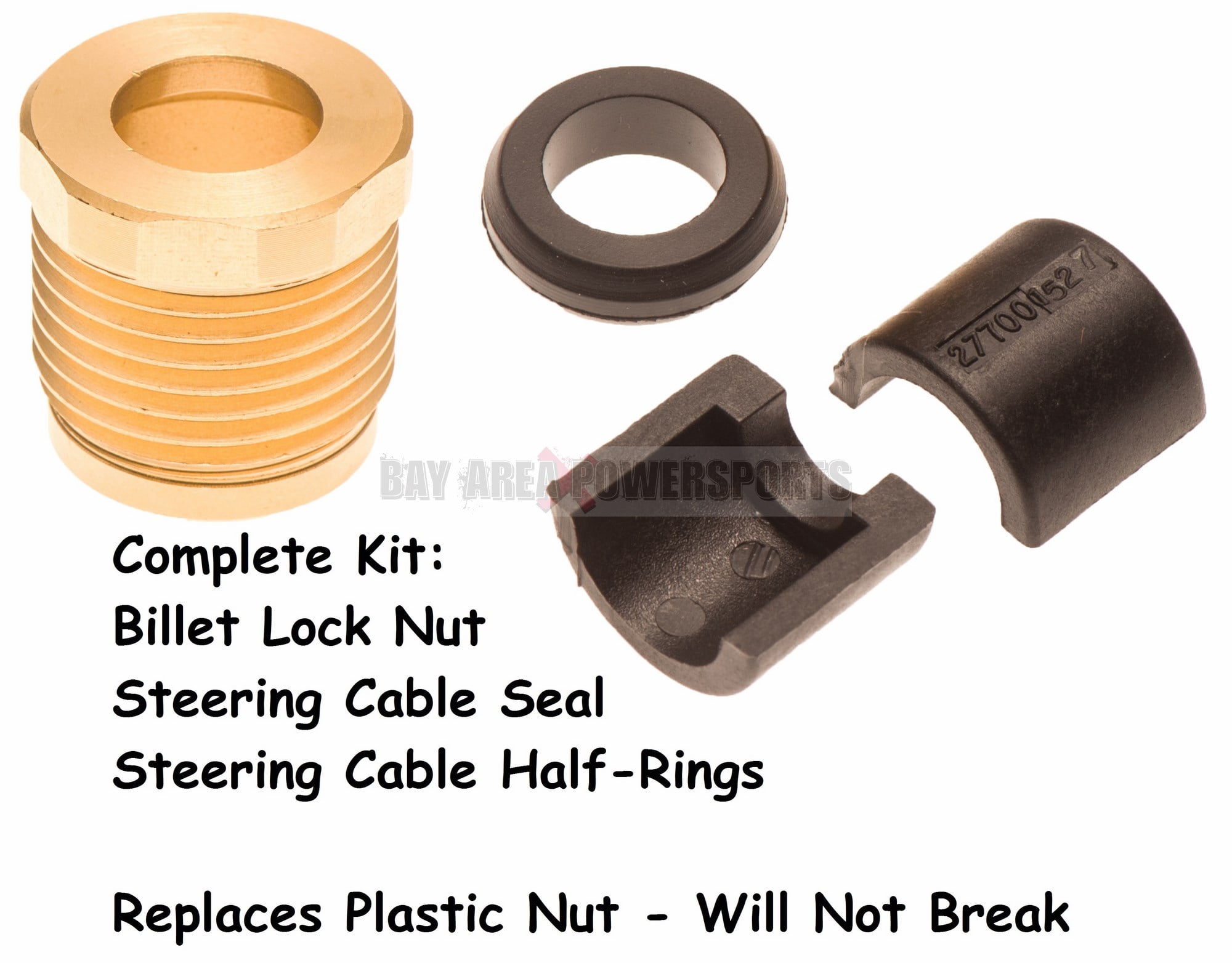 Sea Doo Steering/Reverse Cable Lock Nut - Aftermarket Replacement Part #277001729