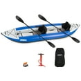 thumbnail image 1 of Sea Eagle 300X Explorer Touring, Camping, Fishing & Whitewater Inflatable Kayak, 1 Person, Lightweight, Self-Bailing, High Pressure Drop Stitch Floor -W/Paddle, Seat, SUP Pump, Skeg - Pro Package, 1 of 7