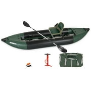 Sea Eagle 350FX Inflatable Explorer 1 Person 11’6” Fishing Kayak Fishing – Fishing, Touring, Camping & Whitewater- Fishing Rig Package