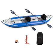 Sea Eagle 380X 126 Explorer Inflatable Kayak- Fishing, Touring, Camping, Exploring & Whitewater-Self Bailing, Removable Skeg, Drop Stitch Floor- Pro Package