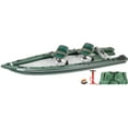 thumbnail image 1 of Sea Eagle FSK16 FishSkiff Inflatable 16', High Pressure, All-Drop-Stitch, 1-3 Person Frameless Fishing Boat w/Rigid 6” External Keel- Portable & Storable - 2 Person Swivel Seat Package, 1 of 5