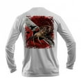 thumbnail image 1 of Sea Fear Men's 50+ UPF Long Sleeve Rash Guard Scuba Diving, Snorkeling, Lobster Flag, 1 of 1