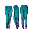 thumbnail image 1 of Sea Fear Turquoise Octopus Active Legging for Women (X-Small), 1 of 5
