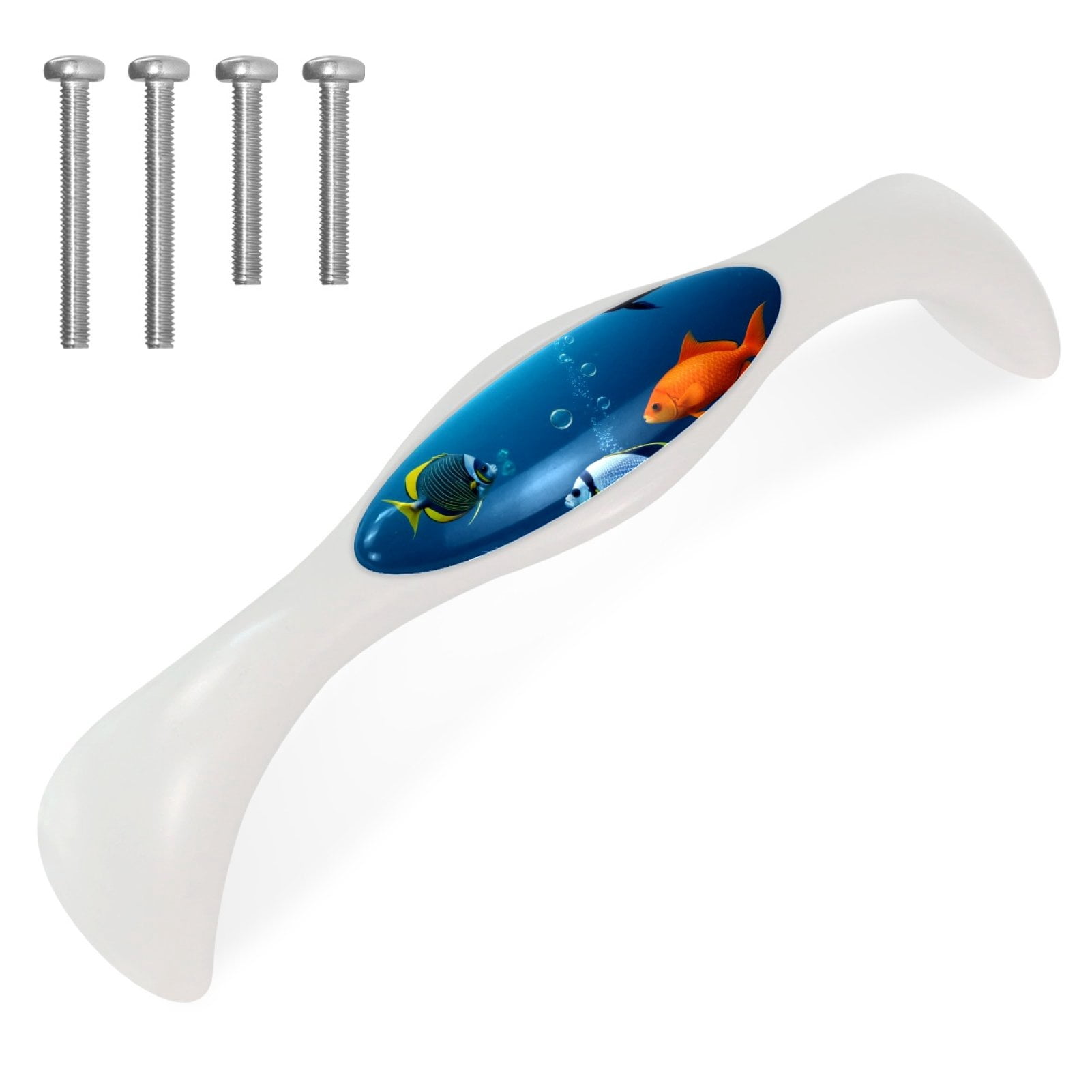 Sea Fish Kitchen Cabinet Pull Knobs Drawer Hardware Handles for Door ...