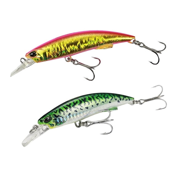 Sea Fishing Fake Lures with 2 Treble Hooks,  Fishing Lure for , Sinking Artificial Simulation Bait