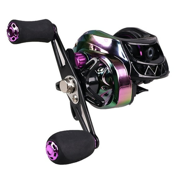 Sea Fishing Reel Baitcasting Fishing for Rainbow Color Speed Ratio 7.2:1 Right Hand