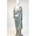 thumbnail image 1 of Sea Foam Color Readymade Saree, 1 of 4