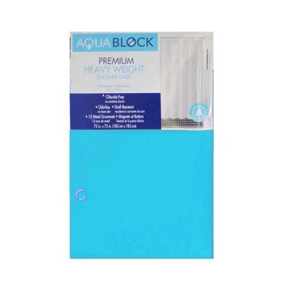 Sea Foam PEVA 10 Gauge Shower Curtain Liner:Premium Heavy Weight, Mildew Resistant, Water-Repellent, Grommets and Magnets