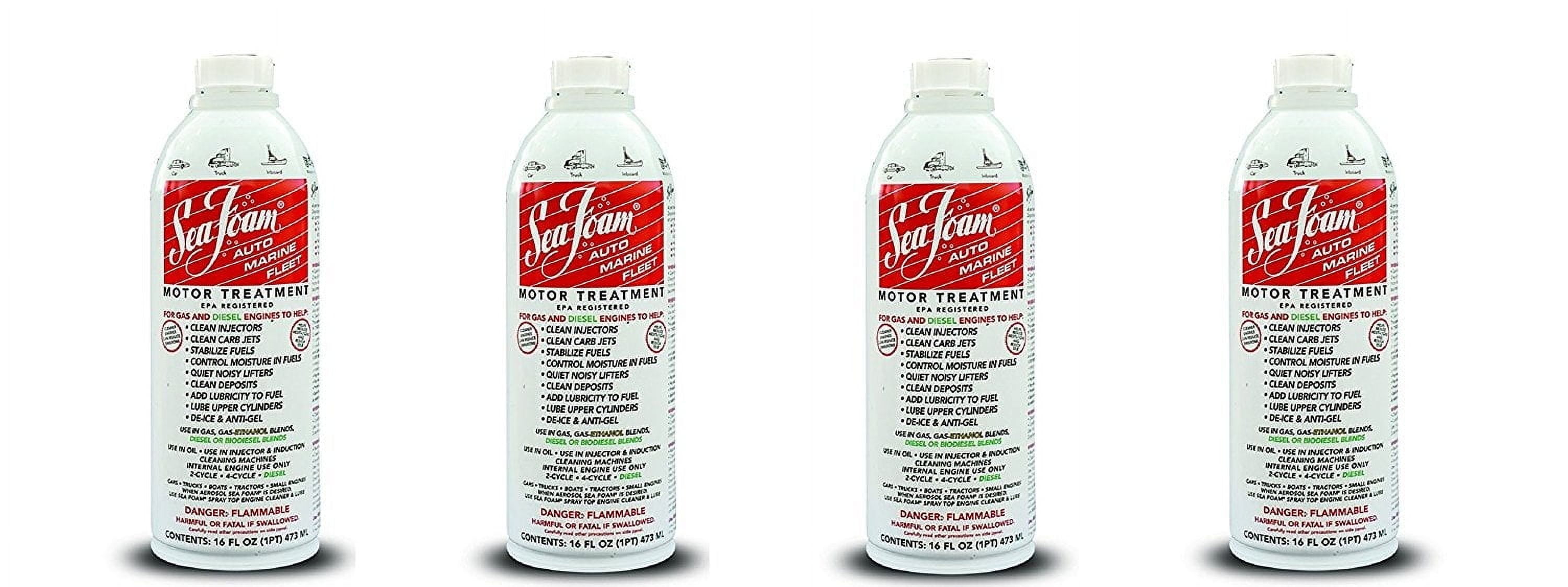 Sea Foam SF-16 Motor Treatment Automotive Cleaners, 8 oz, 4 Piece, 4 Pack
