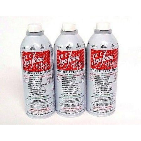 Sea Foam SF-16 Motor Treatment Fuel Additive Automotive Additive Can, 16 Ounce (3 Pack)