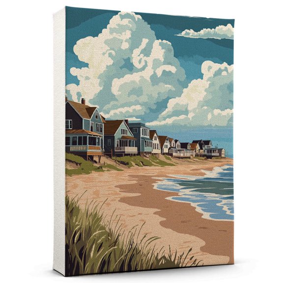 Sea Girt Canvas, Travel Canvas, City Prints Wall Decor, New Jersey Canvas Decor, Sea Girt Travel Canvas, New Jersey Canvas - 106AZ1263