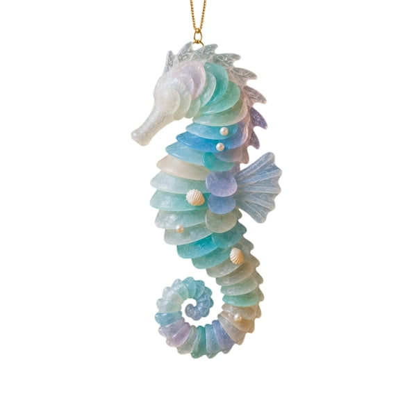 Sea Glass Acrylic Hanging Ornaments 6 Styles Flat Beach Themed ...