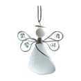 thumbnail image 1 of Sea Glass Angel Ornament,Christmas Tree Angel Ornaments,Angel Ornaments for Christmas Tree,Sea Glass Christmas Tree Hanging Decorations, Angel Hanging Pendants Decor Gift for Beach Lover (White), 1 of 9