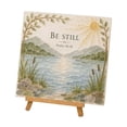 thumbnail image 1 of Sea Glass Art Kit, DIY Craft Kit with Inspirational Design, Acrylic Frame Home Decor 6.3x6.3x1.57in, Relaxing Gift for Adults, 1 of 8