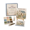 thumbnail image 1 of Sea Glass Art Kit, Our First Home Mosaic Craft with House Key Design for DIY Keepsake Home Decor, 5.91 in, 1 of 4