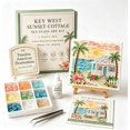 thumbnail image 1 of Sea Glass Art Kit Timeless American Destinations, DIY Sea Glass Acrylic Mosaic Craft Kit with Colorful Glass Pieces, Coastal Artwork for Adults, Handmade Decorative Wall Art Gift Home Decor, 1 of 1