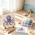 thumbnail image 1 of Sea Glass Art Kits Mosaic Kits for Adults, Stained Glass Arts and Crafts, Marine Animals Theme Arts and Crafts, Resin Kit for Beginners, Bookshelf, Wall, Windowsill, 1 of 6