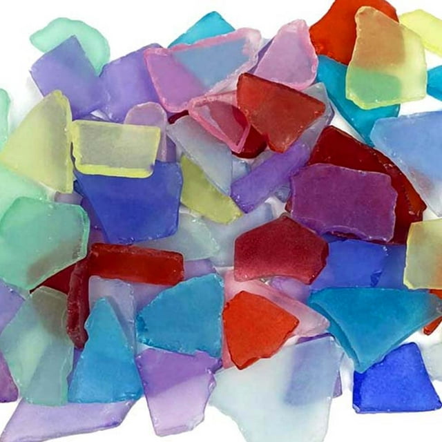 Sea Glass Assorted Colored 11oz Sea Glass for Craft and Decor