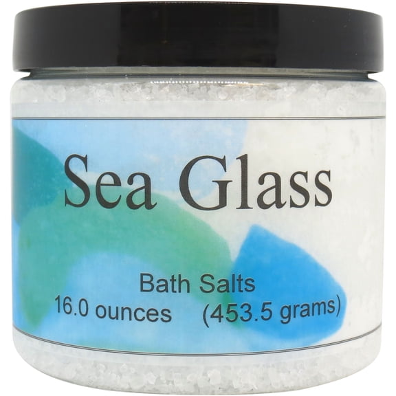Sea Glass Bath Salts by Eclectic Lady, 16 ounces