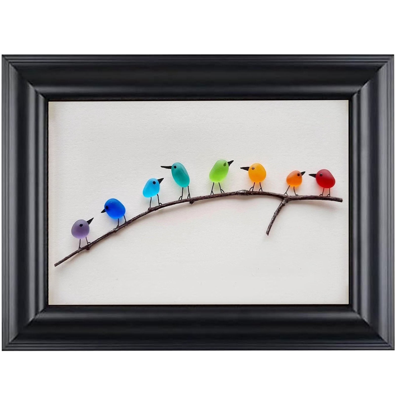 Beach Glass For Crafts Pebble Art Birds New Sea Glass Birds Cage