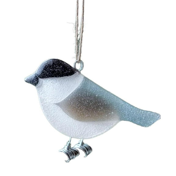 Sea Glass Birds Ornament, Cardinal Bird Christmas Tree Ornaments, Bird Ornaments for Christmas Tree, Holiday Keepsake Gift for Birds Watcher Collection