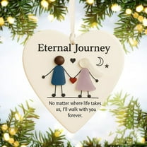 Sea Glass Christmas Ornaments, Heart Shaped Sea Glass Decor, Heart Keepsake Heart Ornament For Christmas Tree Hanging Ornaments, Christmas Tree Decoration Ornaments