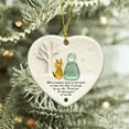 thumbnail image 1 of Sea Glass Heart Friendship Ornament - 3.14in Hanging Decor for Christmas Trees, Cute Keepsake to Share Holiday Cheer with Friends, G, 1 of 4