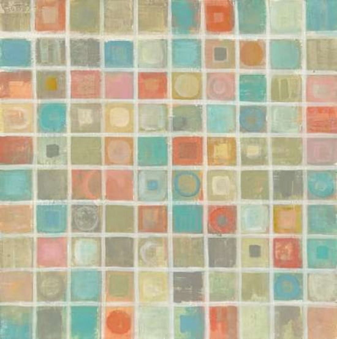 Sea Glass Mosaic Canvas Art - Silvia Vassileva (24 x 24)