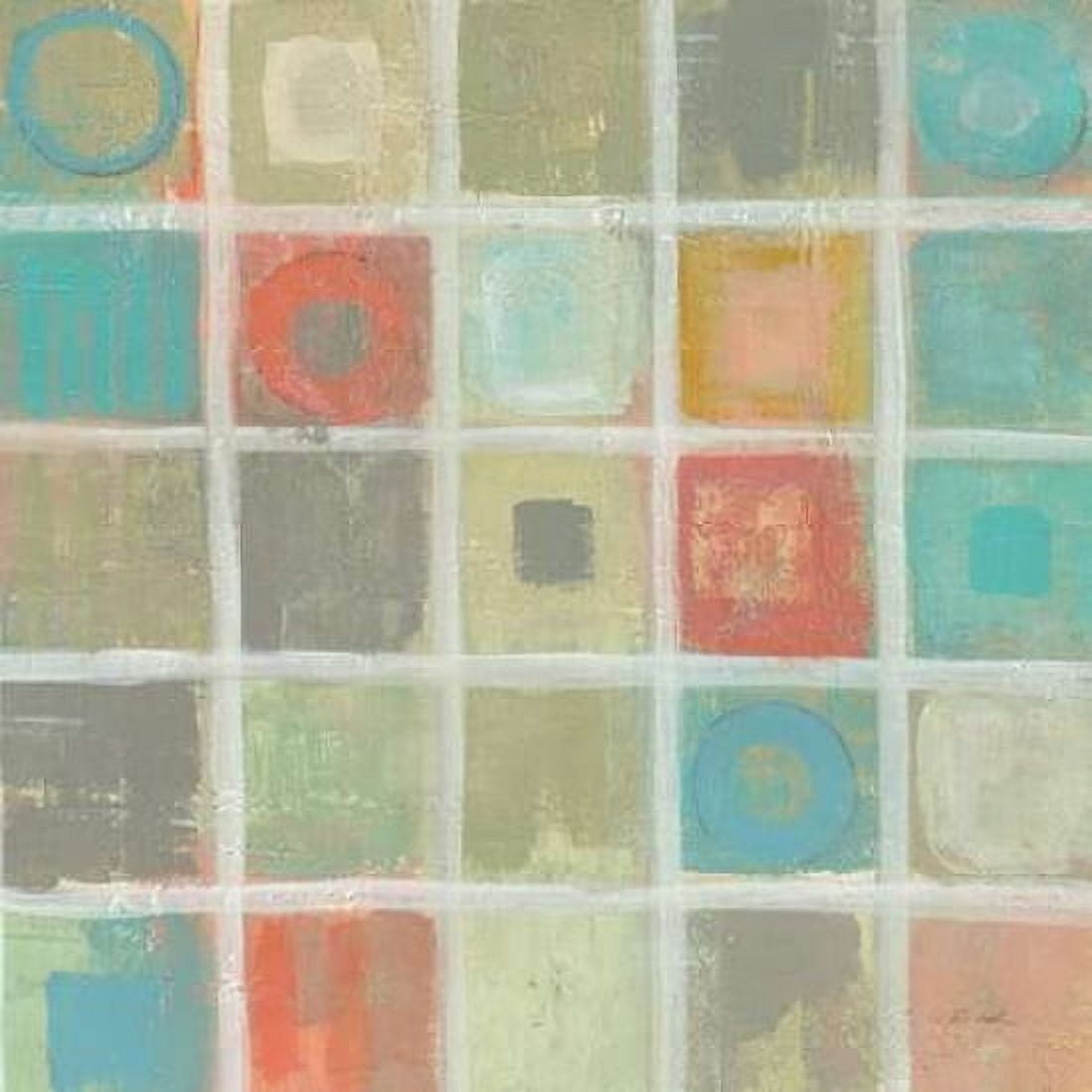 Sea Glass Mosaic Tile IV Canvas Art - Silvia Vassileva (24 x 24)