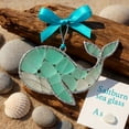 thumbnail image 1 of Sea Glass Ornament, Acrylic Coastal Christmas Tree Hanging Decor,Ocean-Inspired Memorial Hanging Decoration,Unique Gift for Beach Lovers（Whale）, 1 of 7