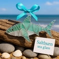 thumbnail image 1 of Sea Glass Ornament, Handmade Coastal Decor from Saltburn-by-the-Sea, Natural Frosted Matte Finish Art Wall Hanging for Home Car Bedroom, 1 of 1