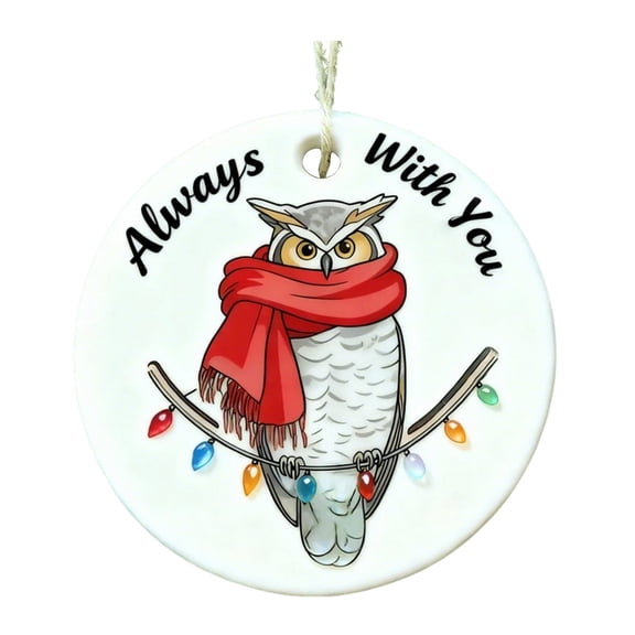 Sea Glass Owl Ornament Keepsake for Home Décor, Symbol of Intuition and Protection, Meaningful Gift for Loved Ones Facing Challenges, Silent Guardian Reminder of Bond and Companionship