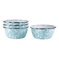 thumbnail image 1 of Sea Glass Pattern - Set of 4 - 24 oz Salad Bowls - Golden Rabbit Enamelware, 1 of 4