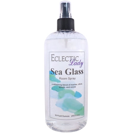 Sea Glass Room Spray by Eclectic Lady, 16 Ounces, Fragrant Aromatic Room Mist For Home, Room, Office
