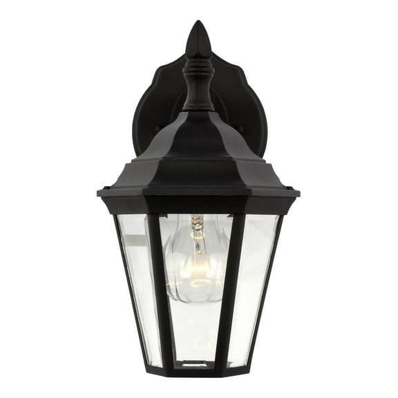 Generation Lighting 88937-12 11" Black One-Light Outdoor Wall Lantern