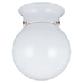 thumbnail image 1 of 5366-15-Generation Lighting-Sea Gull Lighting-Tomkin Traditional 1 Light Ceiling in Traditional Style-6 Inch wide by 7.5 Inch high-White, 1 of 3
