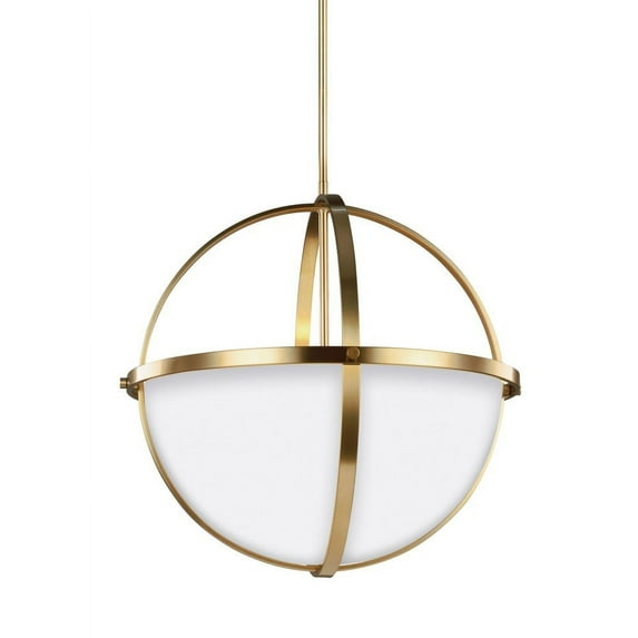 Sea Gull Lighting 6624603-962 Alturas 3-Light Pendant in Brushed Nickel
