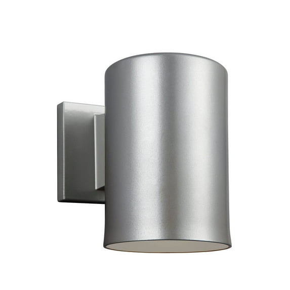 Sea Gull Lighting 8313801 Outdoor Bullets 1 Light 5.125" Wide Outdoor Wall Sconc - Nickel