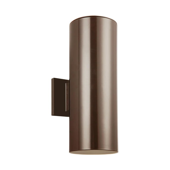 Sea Gull Lighting 8313802-10 Outdoor Bullets 2 Light 14 inch Bronze Outdoor Wall Lantern