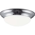 thumbnail image 1 of Sea Gull Lighting Nash 1-Light Ceiling Flush Mount Light Fixture Chrome, 1 of 2