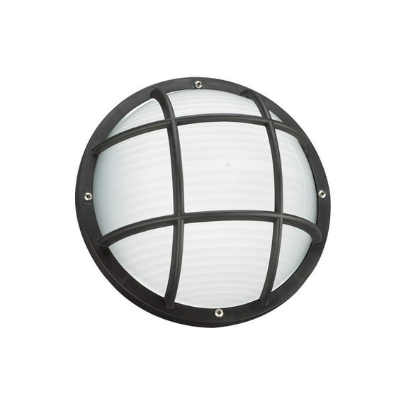 Sea Gull One Light Outdoor Wall / Ceiling Mount Black Bayside Collection