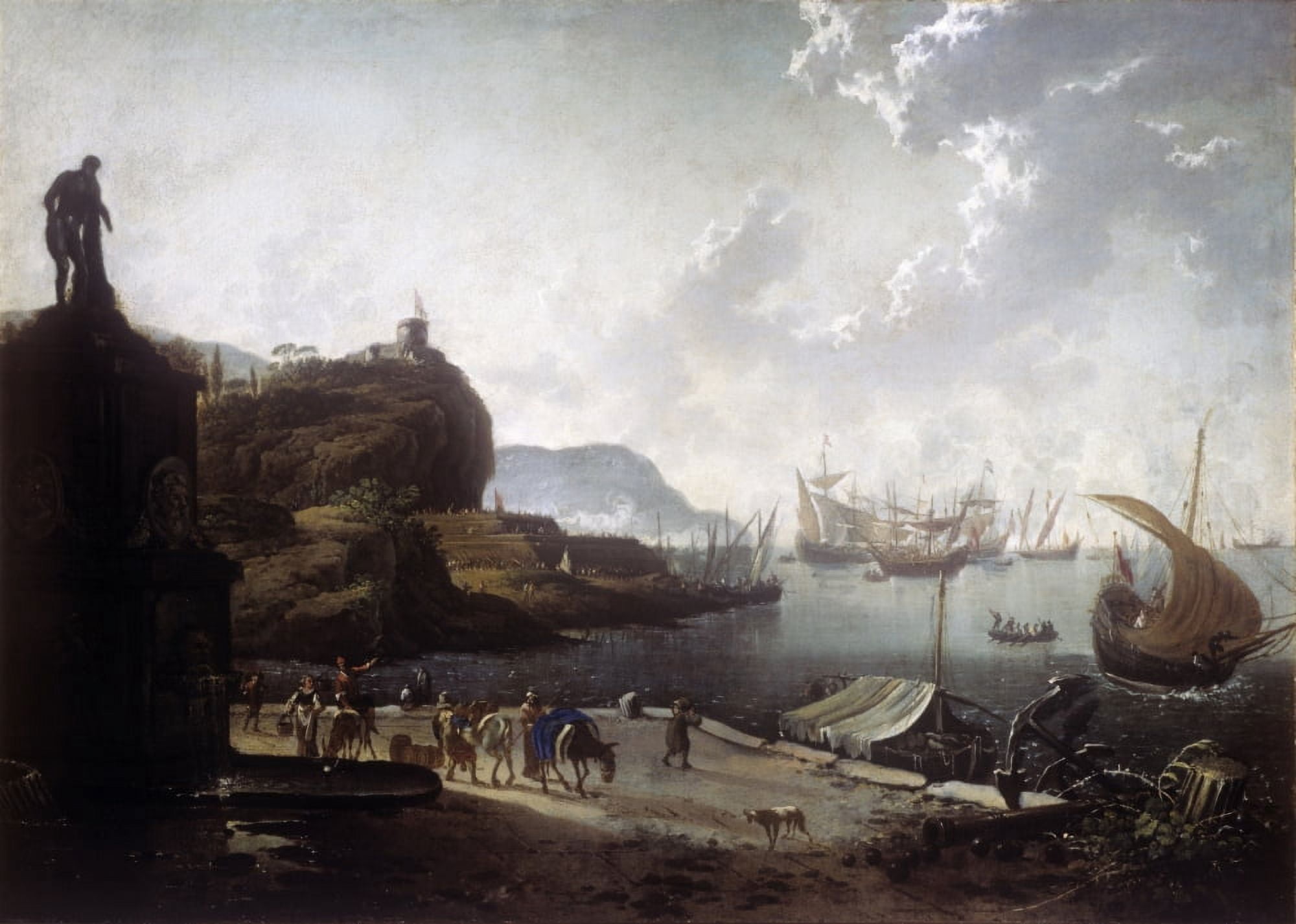 Sea Harbour Canvas Art -  (24 x 18)