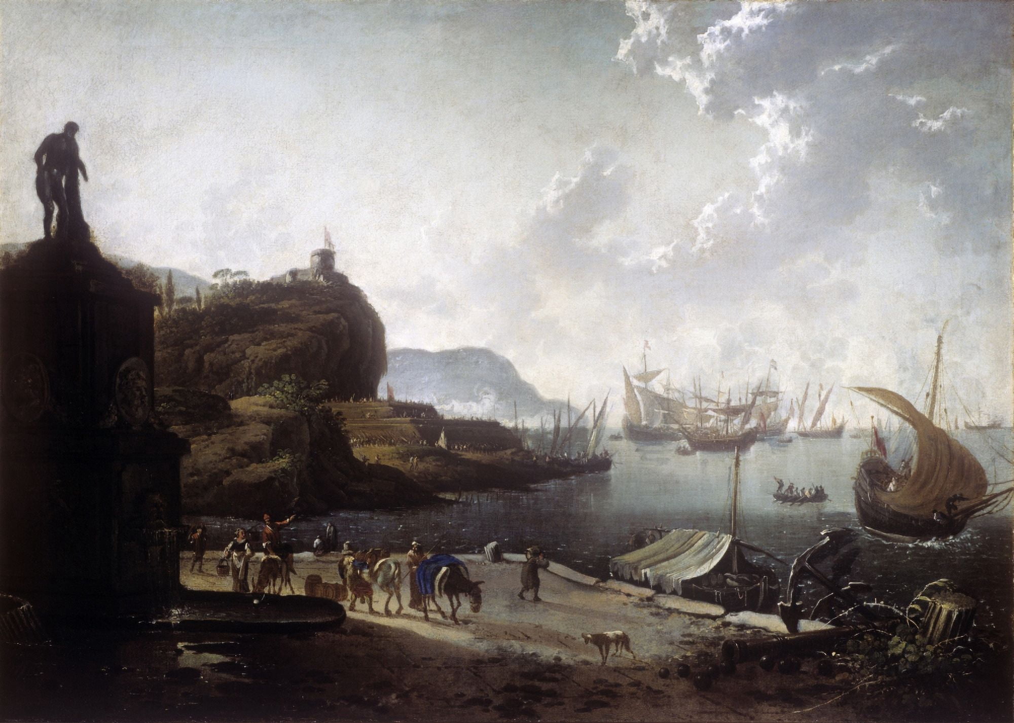 Sea Harbour Canvas Art -  (36 x 24)