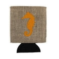 thumbnail image 1 of Sea Horse Burlap and Orange BB1018 Can or Bottle Hugger, 1 of 1