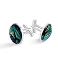 thumbnail image 1 of Sea Horse Stylish Stainless Steel Shirt Clip Cufflink Set for Men's Silver Jewelry - for Formal and Business Attire, 1 of 6