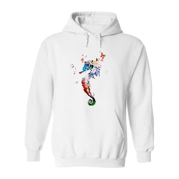 Sea Horse With Butterflies Hoodie Women -Image by Shutterstock, Female Small