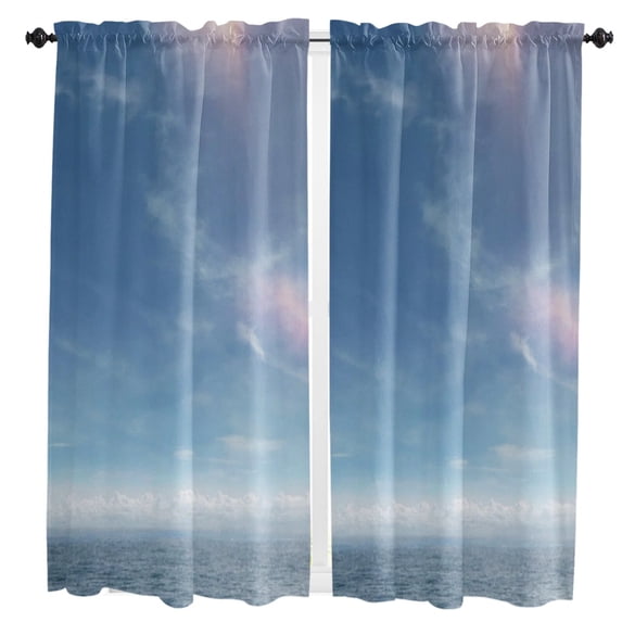 Sea House Terrace Curtains For Living Room Kitchen Curtain Bedroom Decorative Window Treatments Home Drapes